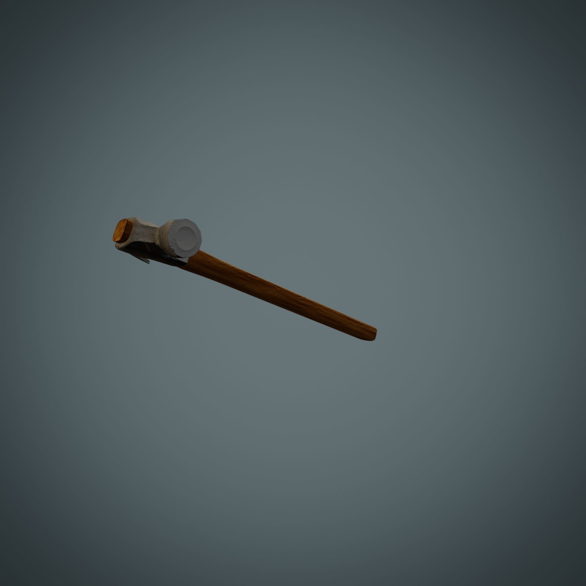 Hammer axe Low-poly 3D model_32