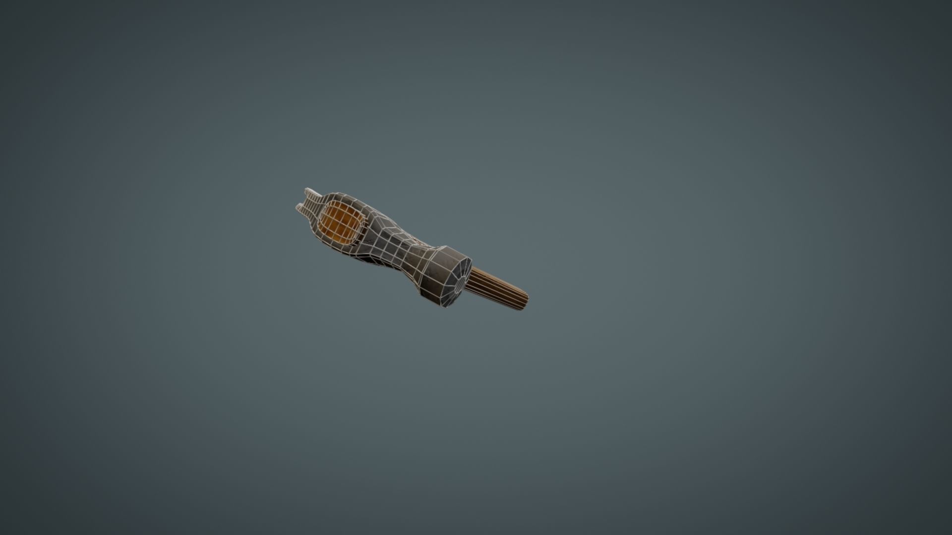 Hammer axe Low-poly 3D model_16