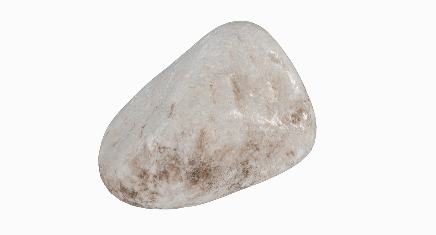Limestone Pebble 3D model_10