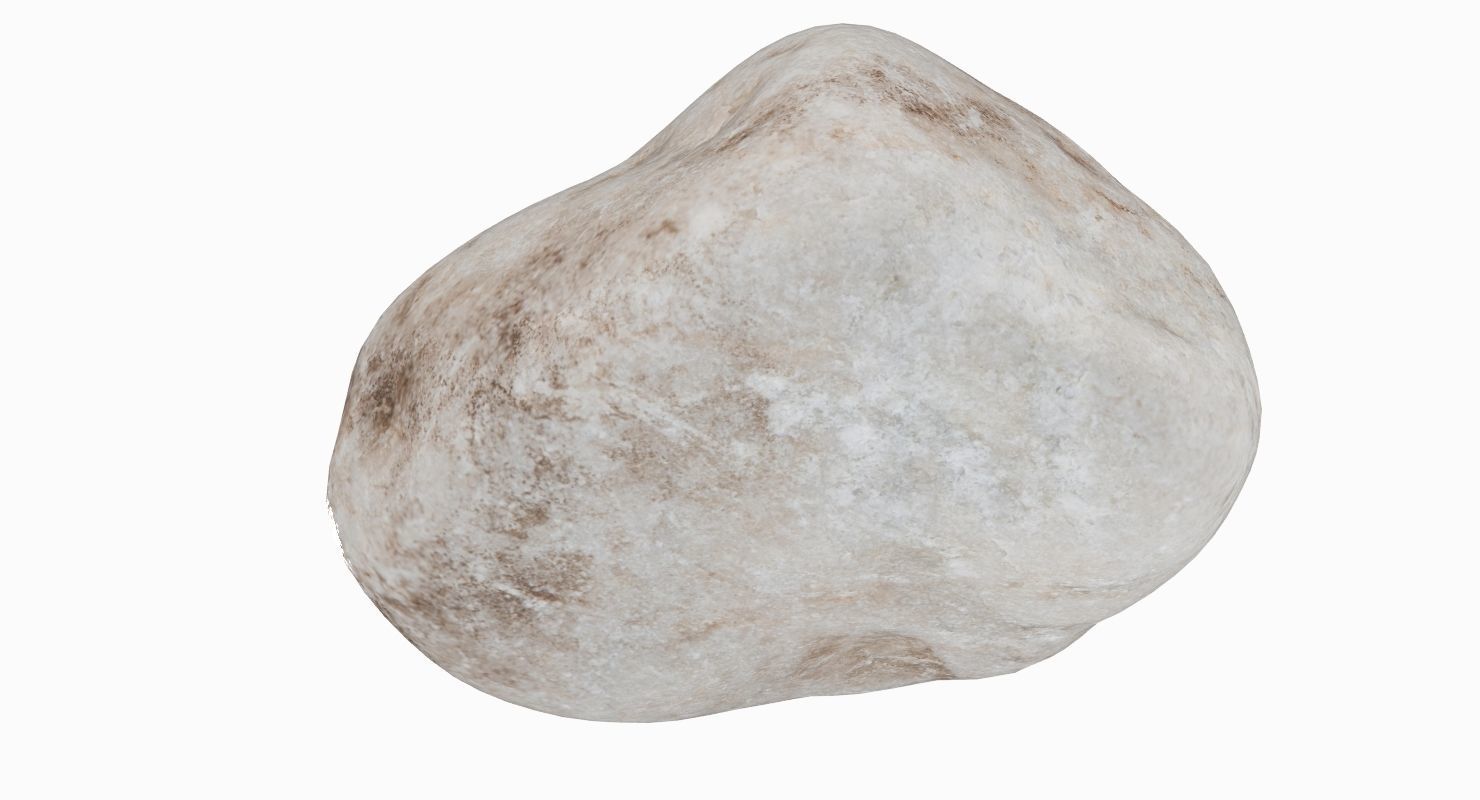 Limestone Pebble 3D model_15