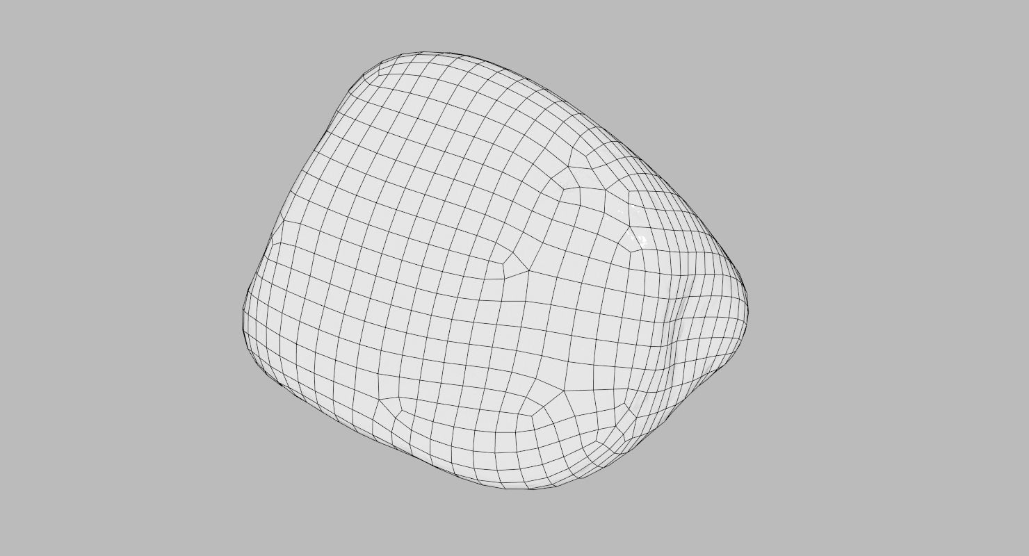 Limestone Pebble 3D model_22