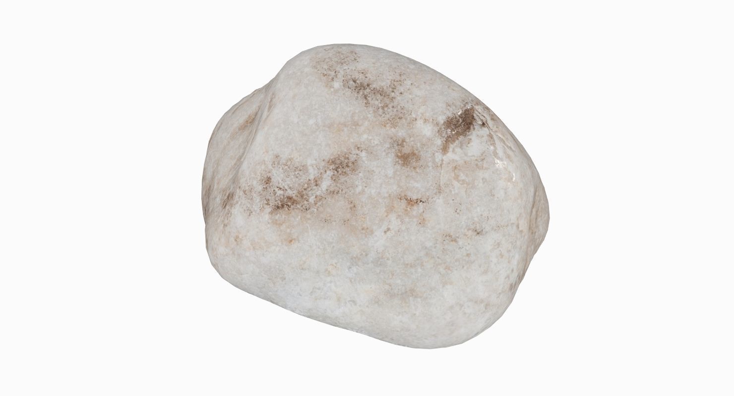 Limestone Pebble 3D model_12