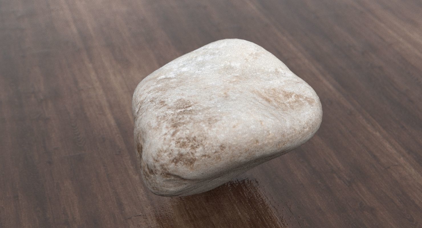 Limestone Pebble 3D model_6