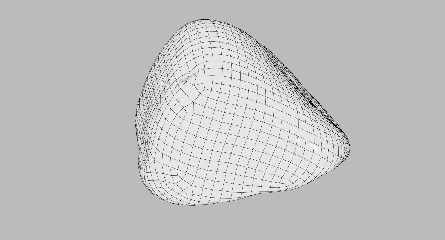 Limestone Pebble 3D model_17