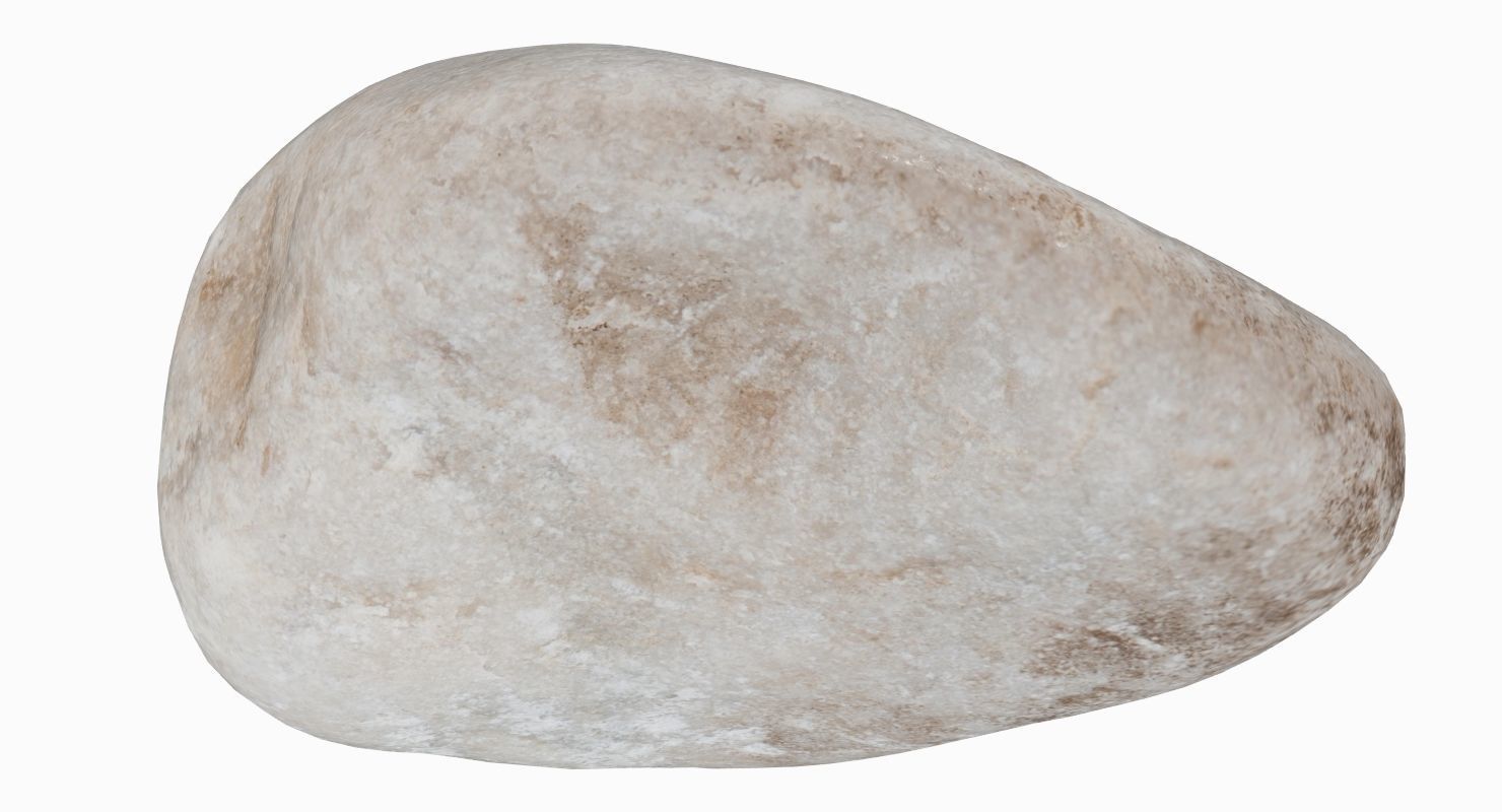Limestone Pebble 3D model_14
