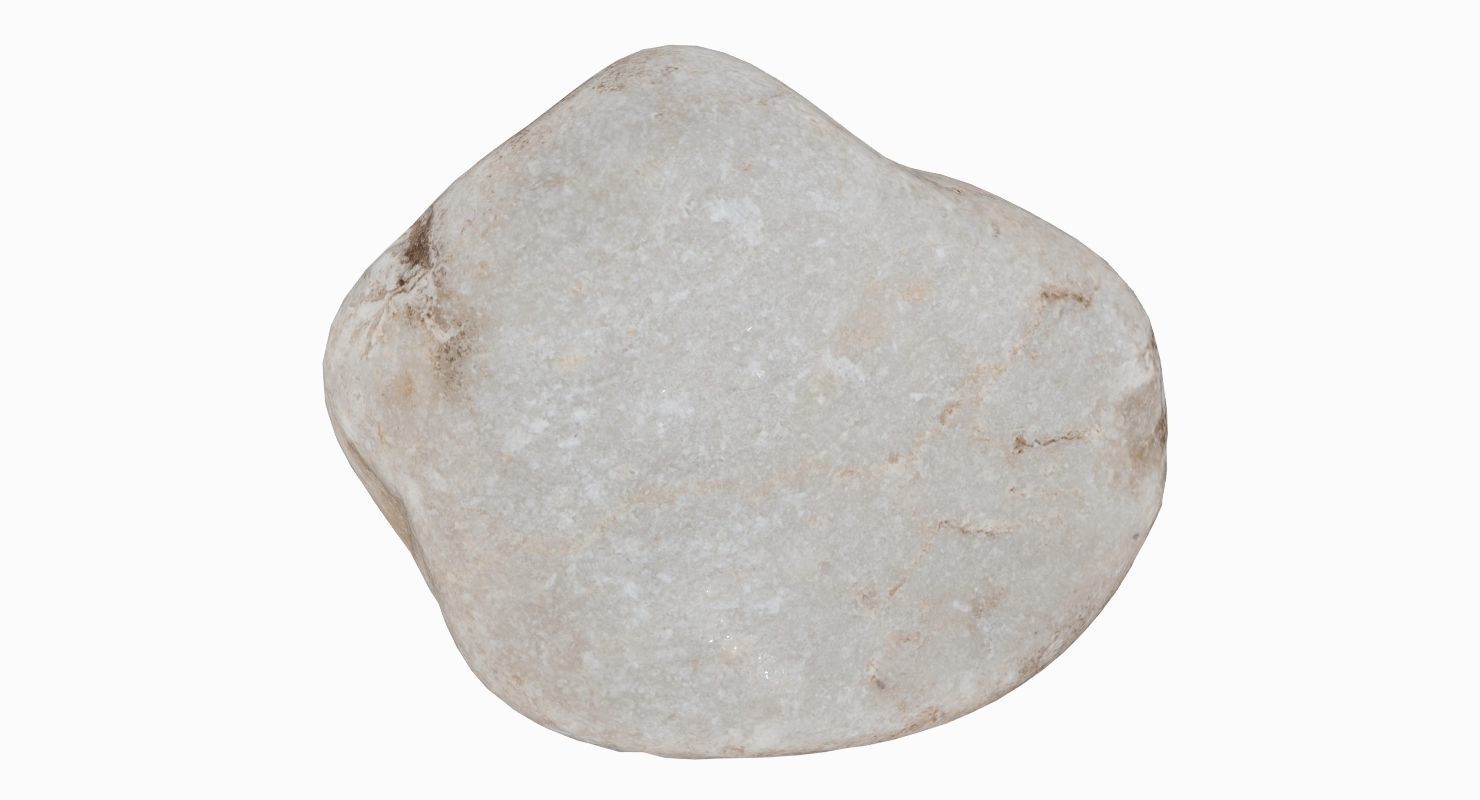 Limestone Pebble 3D model_13