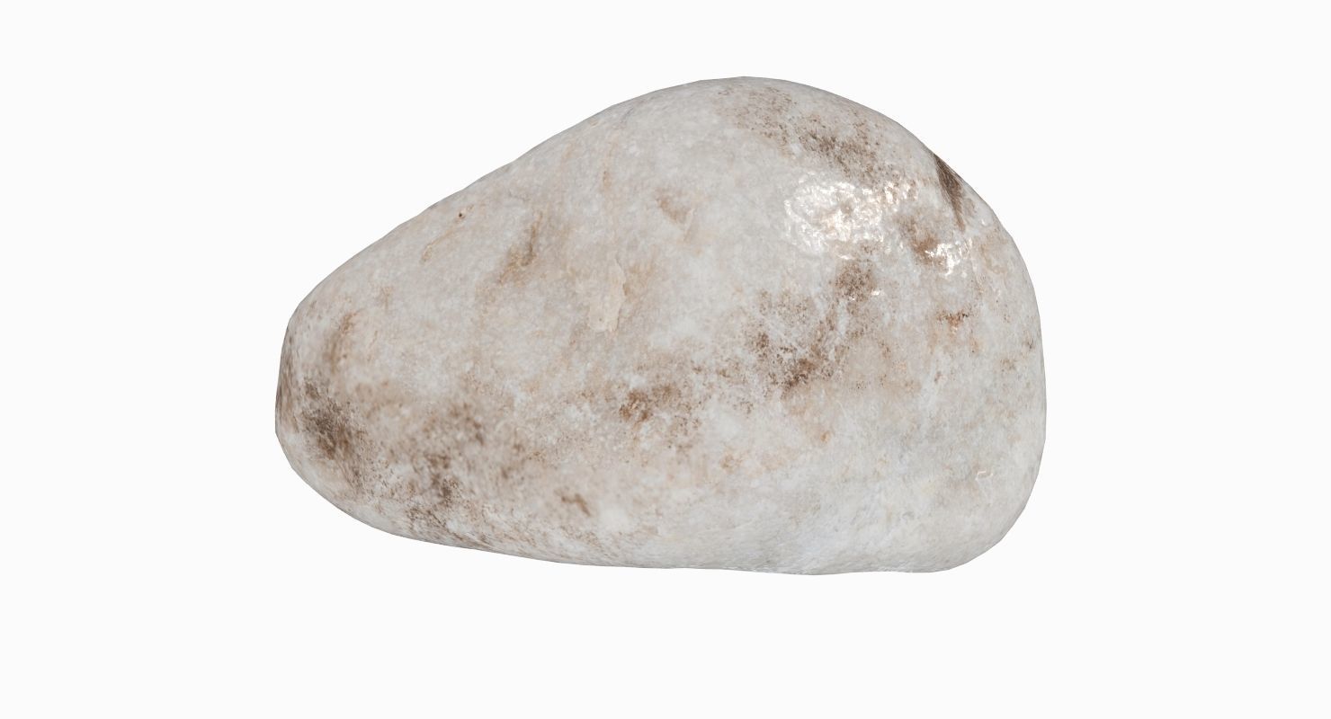Limestone Pebble 3D model_11