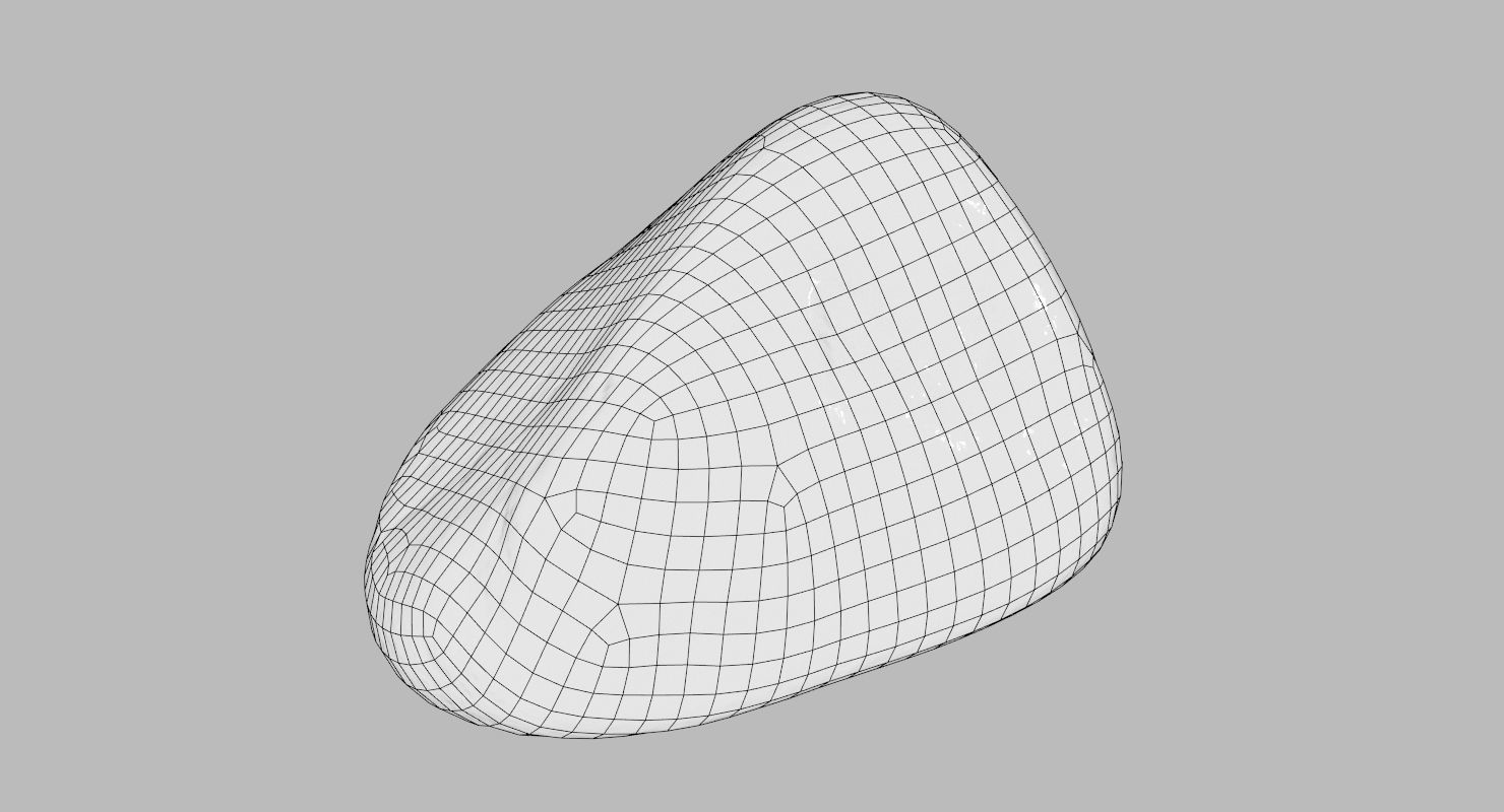 Limestone Pebble 3D model_20