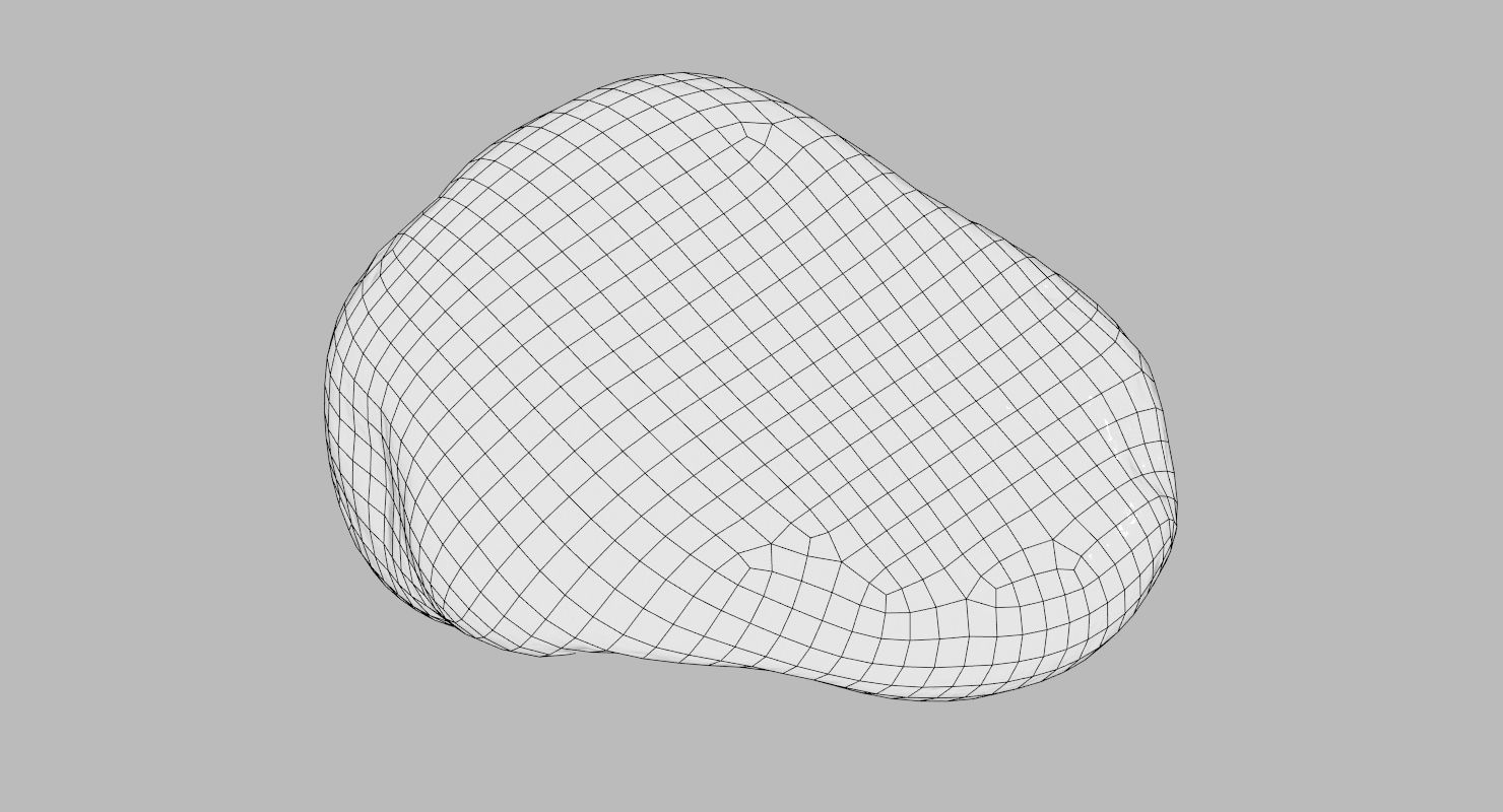 Limestone Pebble 3D model_18