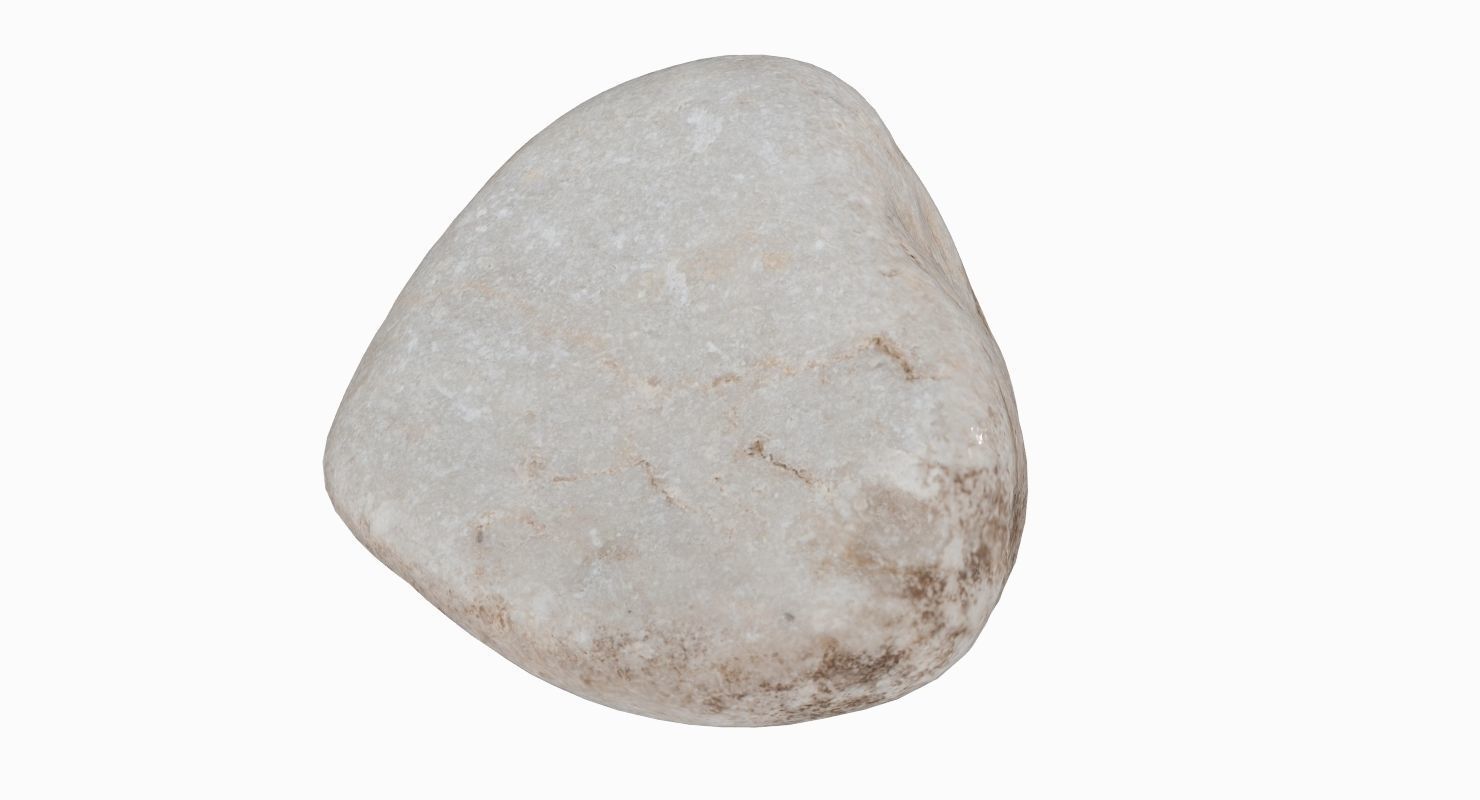 Limestone Pebble 3D model_9