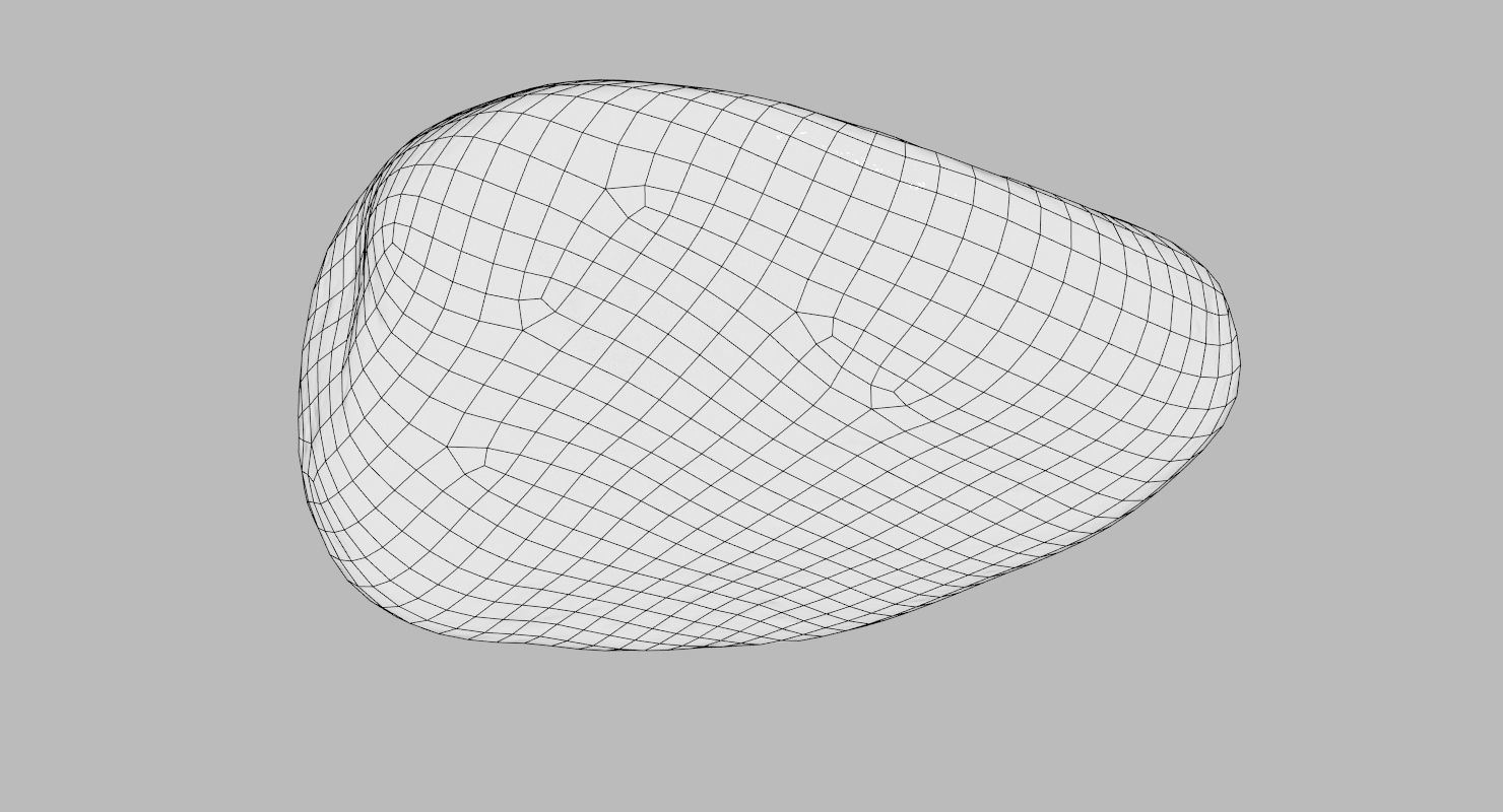 Limestone Pebble 3D model_24