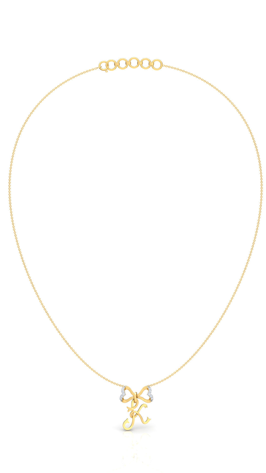 Alphabet K Pendant  3D print model_18