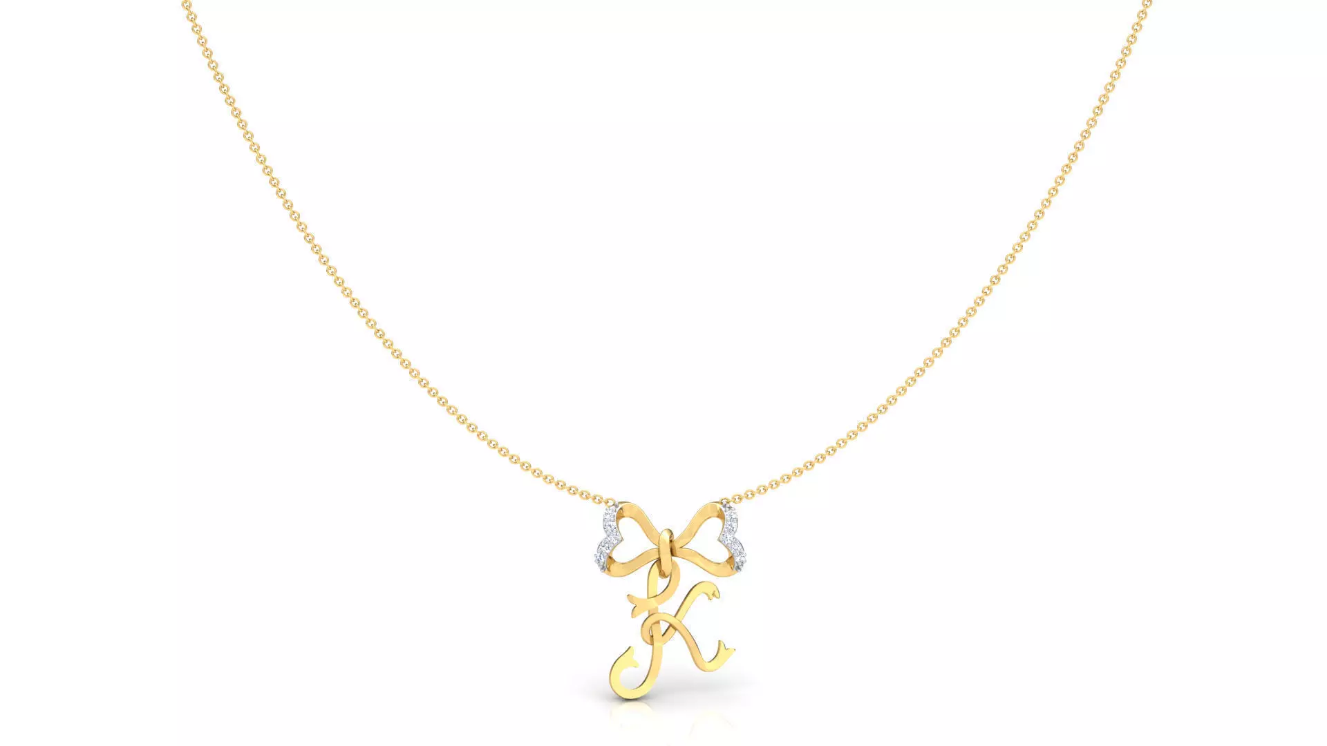 Alphabet K Pendant  3D print model_0