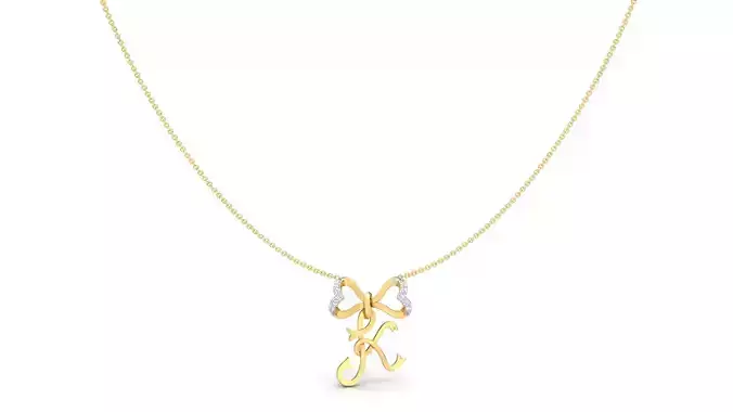 Alphabet K Pendant 