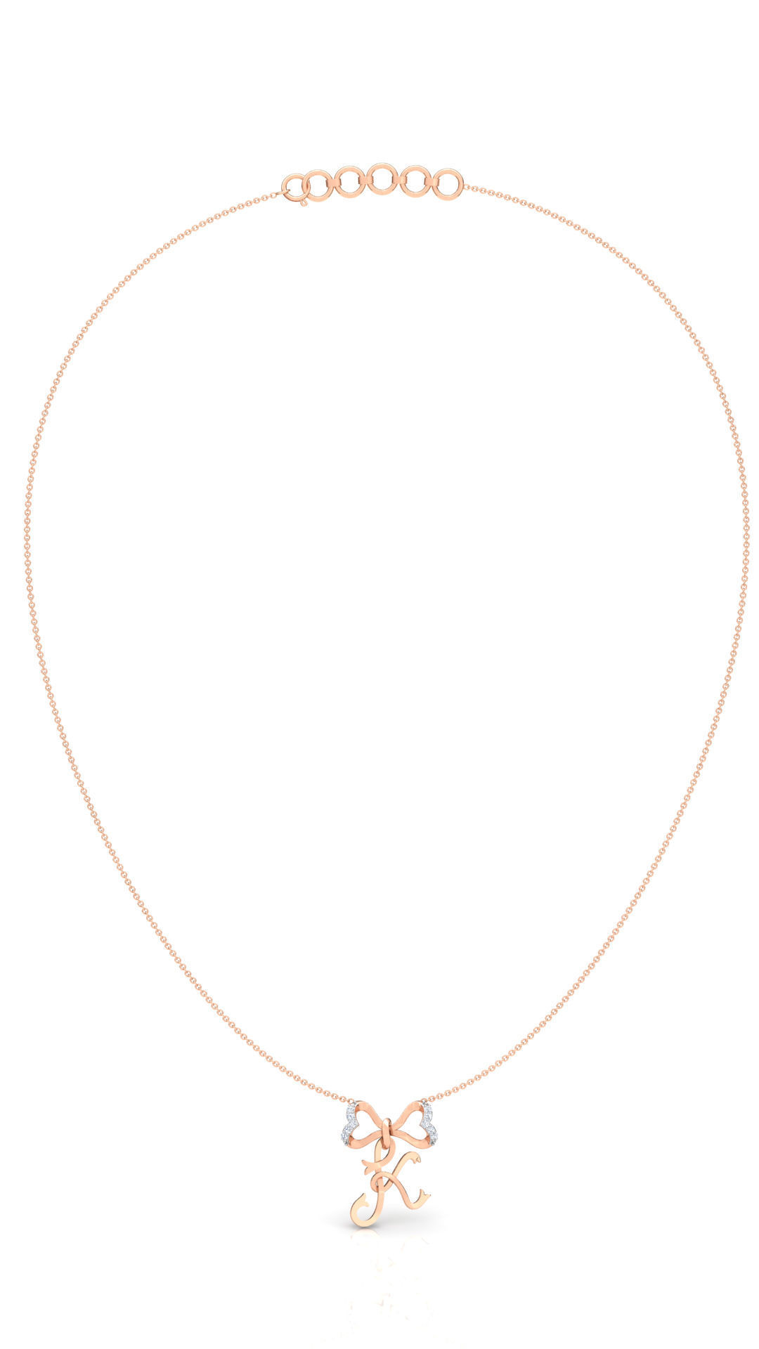 Alphabet K Pendant  3D print model_20