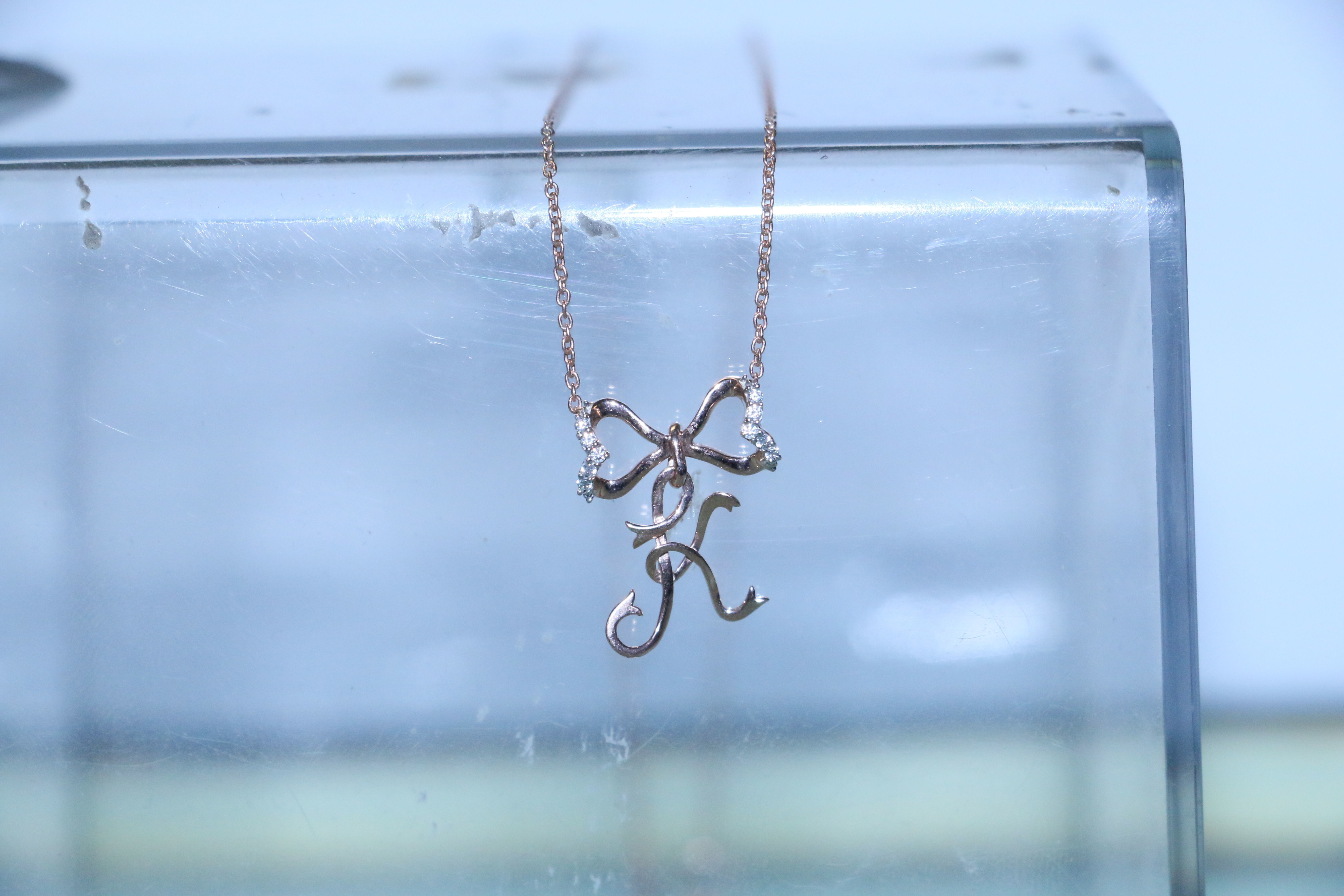 Alphabet K Pendant  3D print model_6