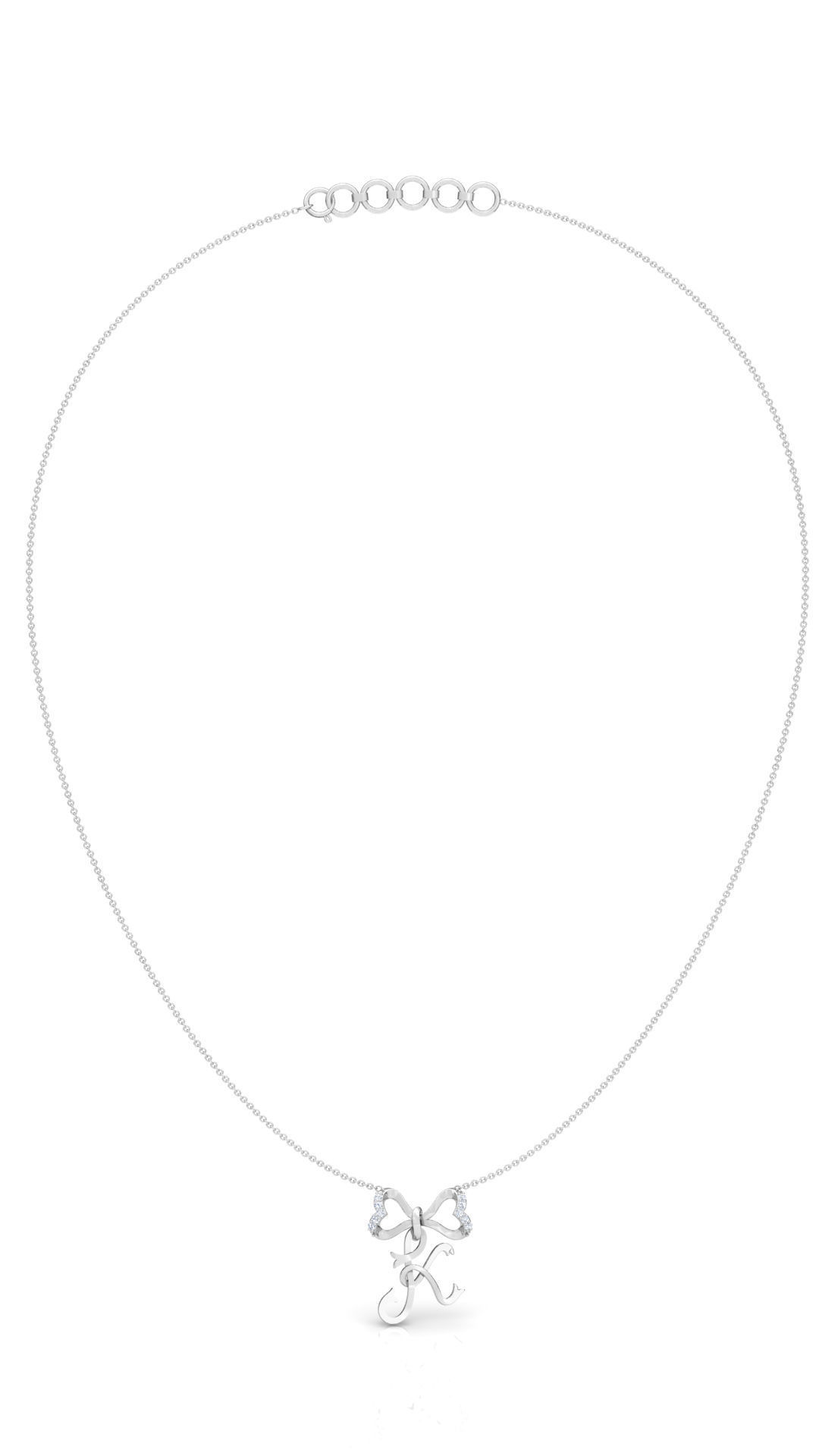 Alphabet K Pendant  3D print model_19