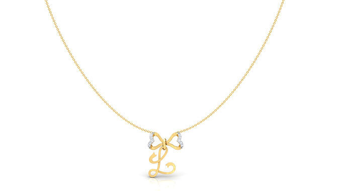 Alphabet L Pendant 3D print model