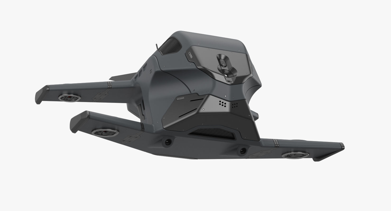 Sci-Fi Drone 2 3D model_9