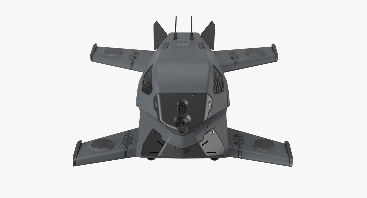 Sci-Fi Drone 2 3D model_1