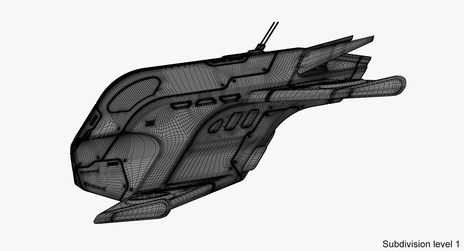 Sci-Fi Drone 2 3D model_18