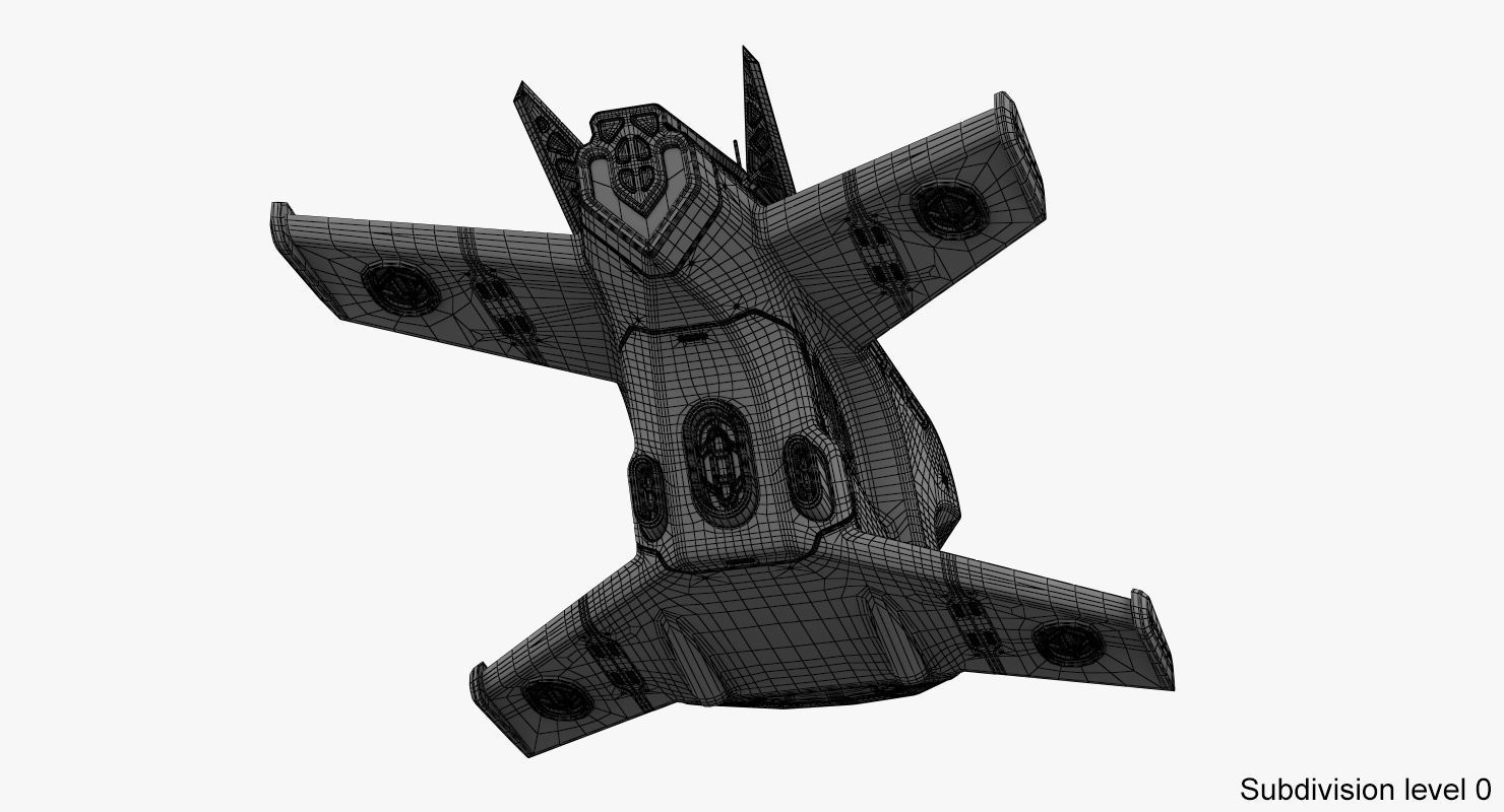 Sci-Fi Drone 2 3D model_21