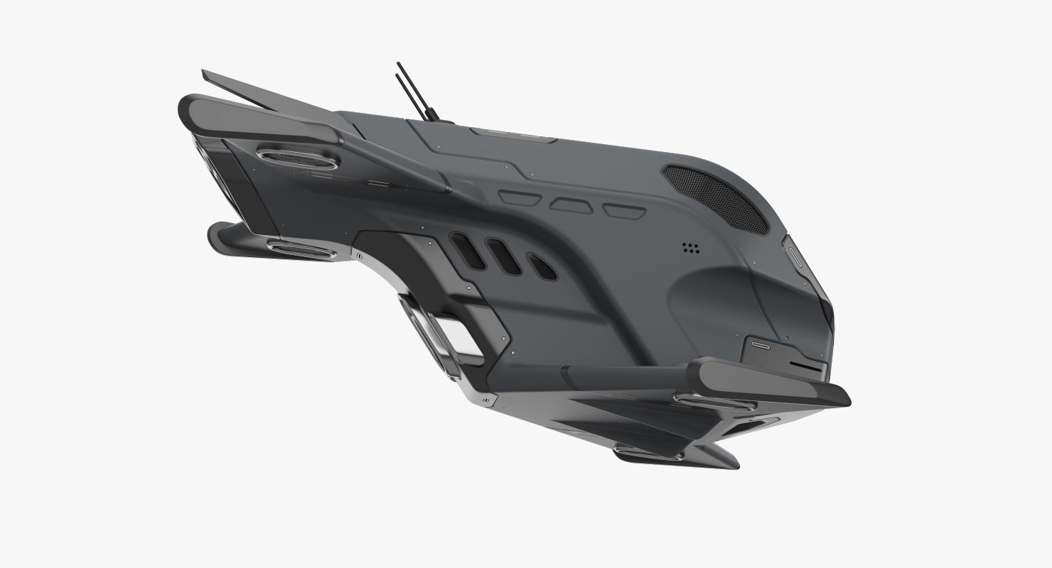 Sci-Fi Drone 2 3D model_10