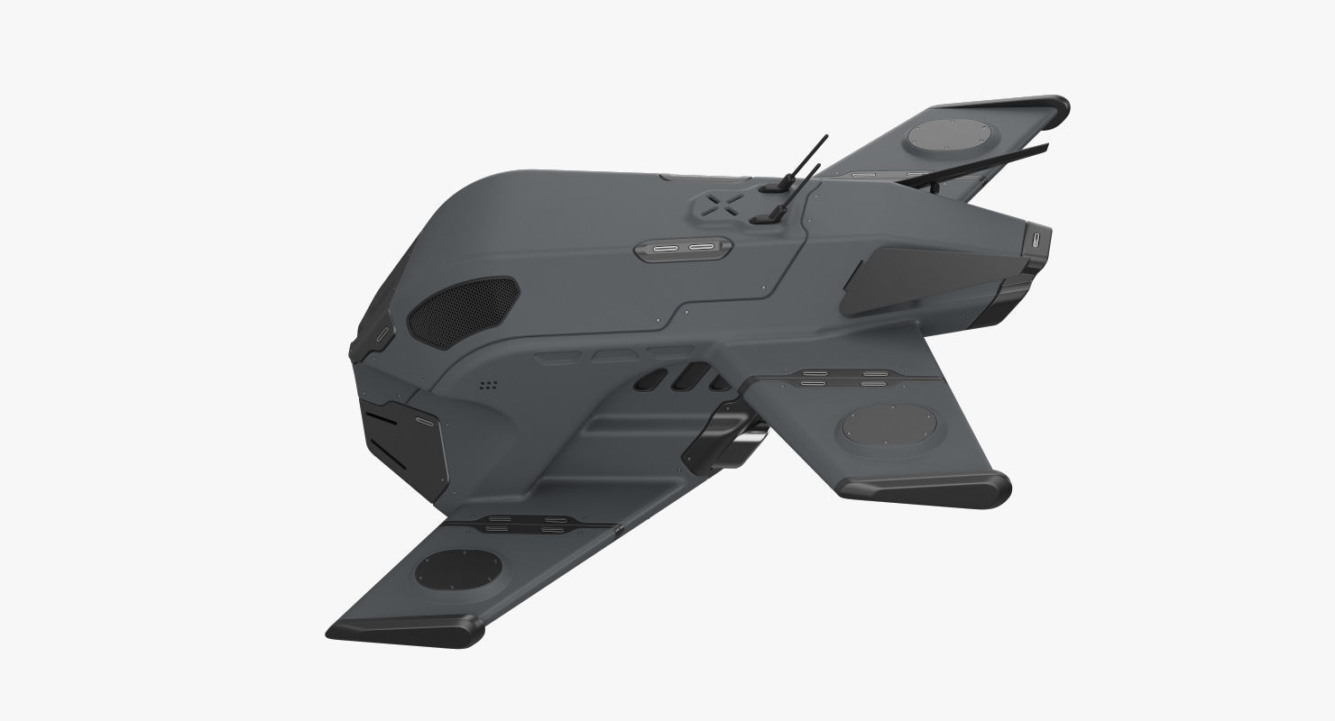 Sci-Fi Drone 2 3D model_7