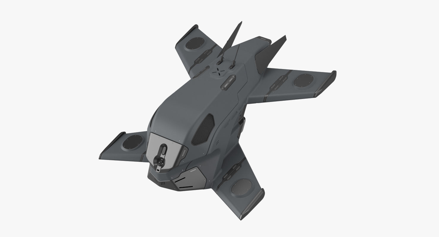 Sci-Fi Drone 2 3D model_2