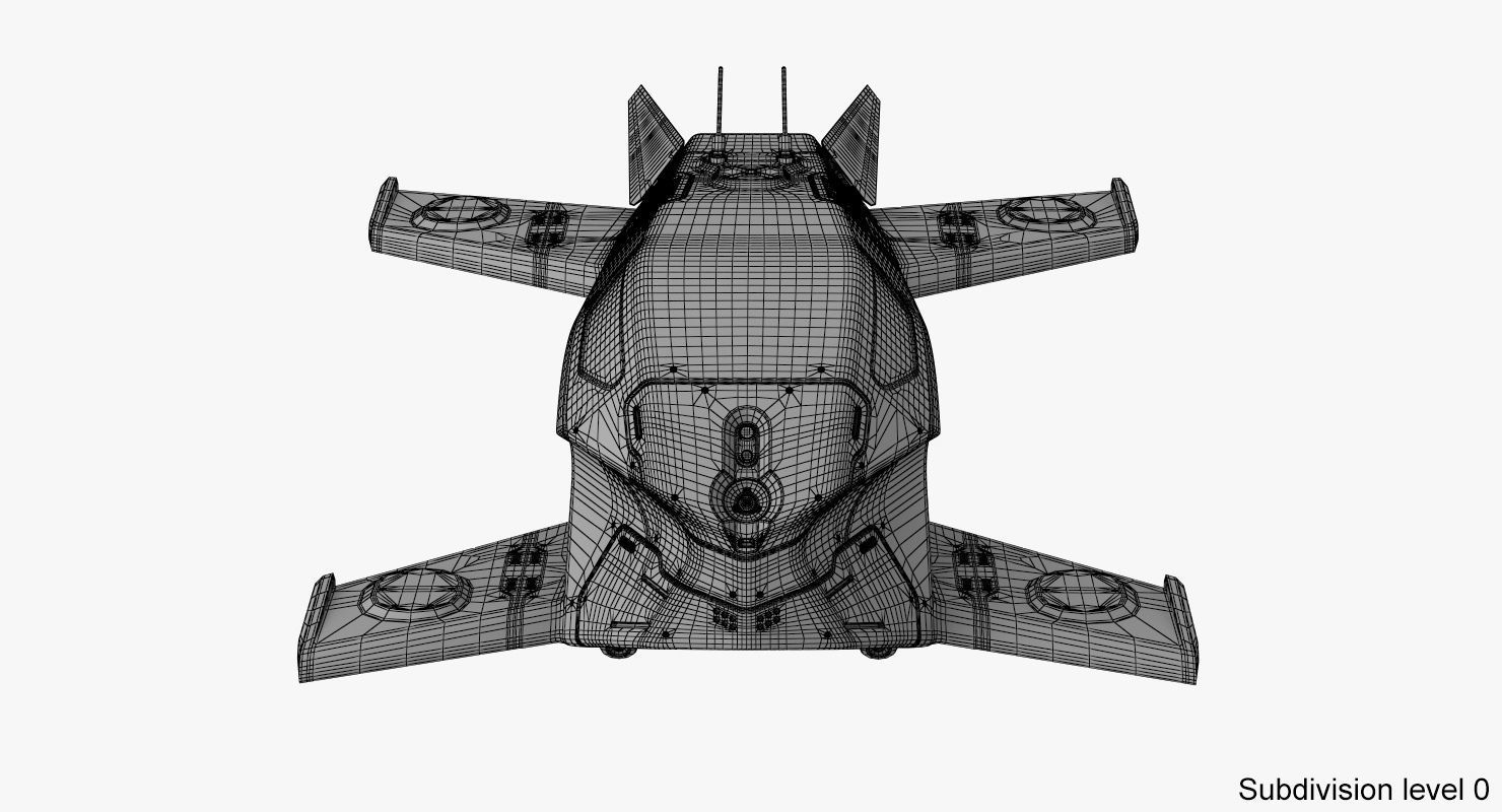Sci-Fi Drone 2 3D model_15
