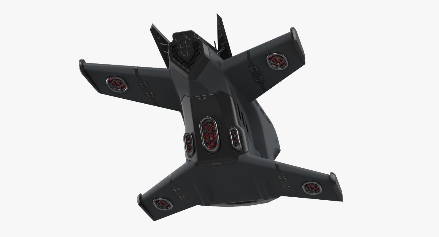 Sci-Fi Drone 2 3D model_8