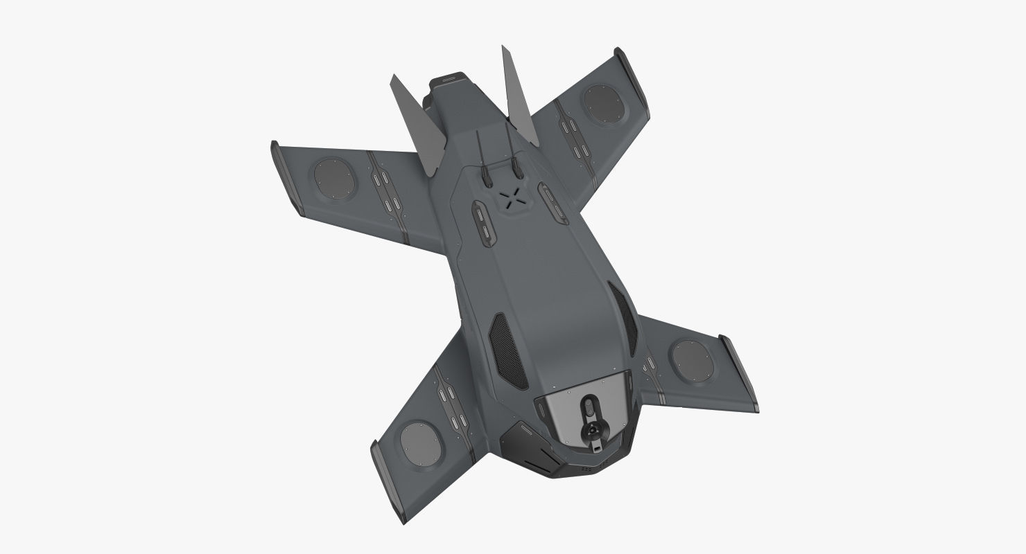 Sci-Fi Drone 2 3D model_4