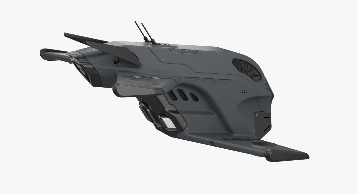 Sci-Fi Drone 2 3D model_5