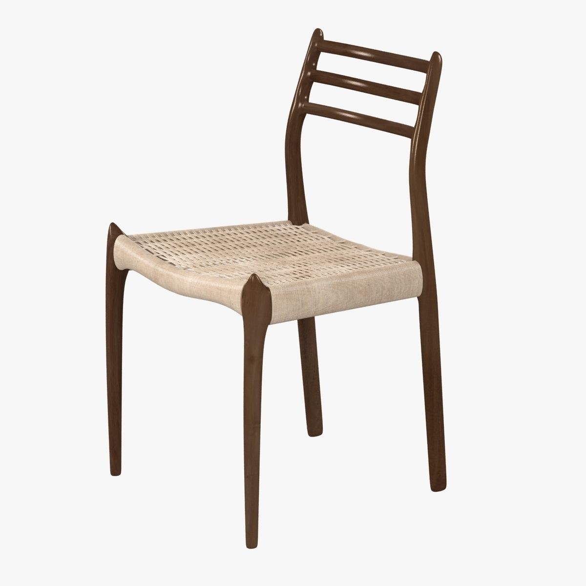 dwr Moller Model 78 Side Chair 3D model_4