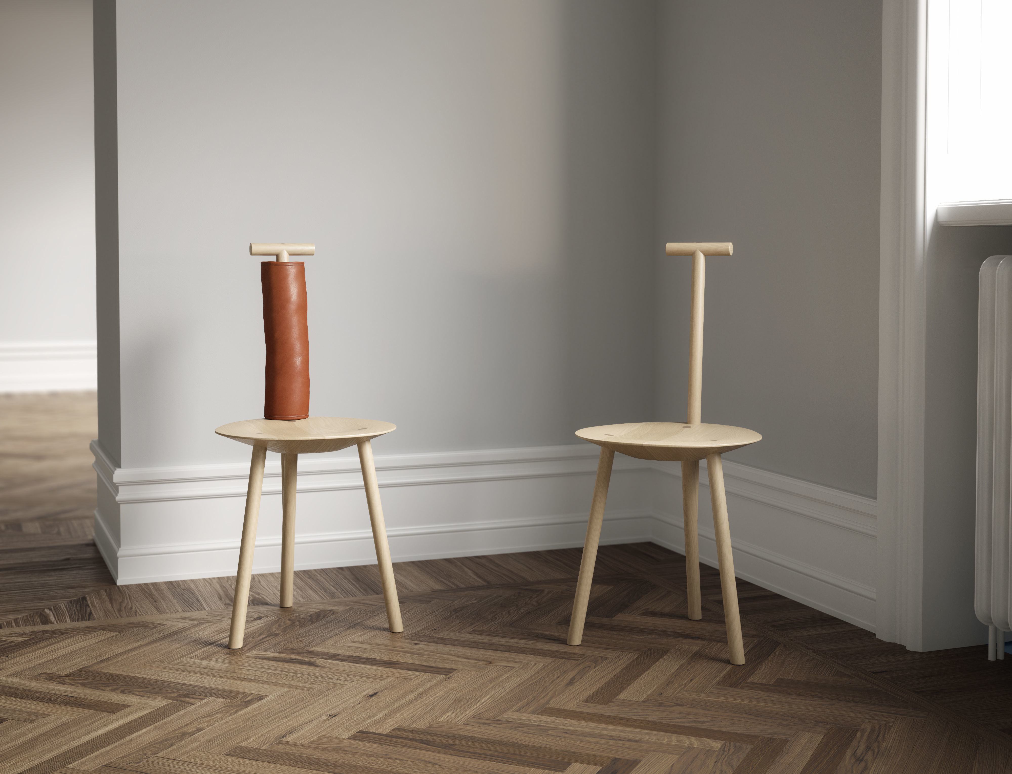 Spade chair - Faye Toogood - PLEASE WAIT to be SEATED 3D model_1