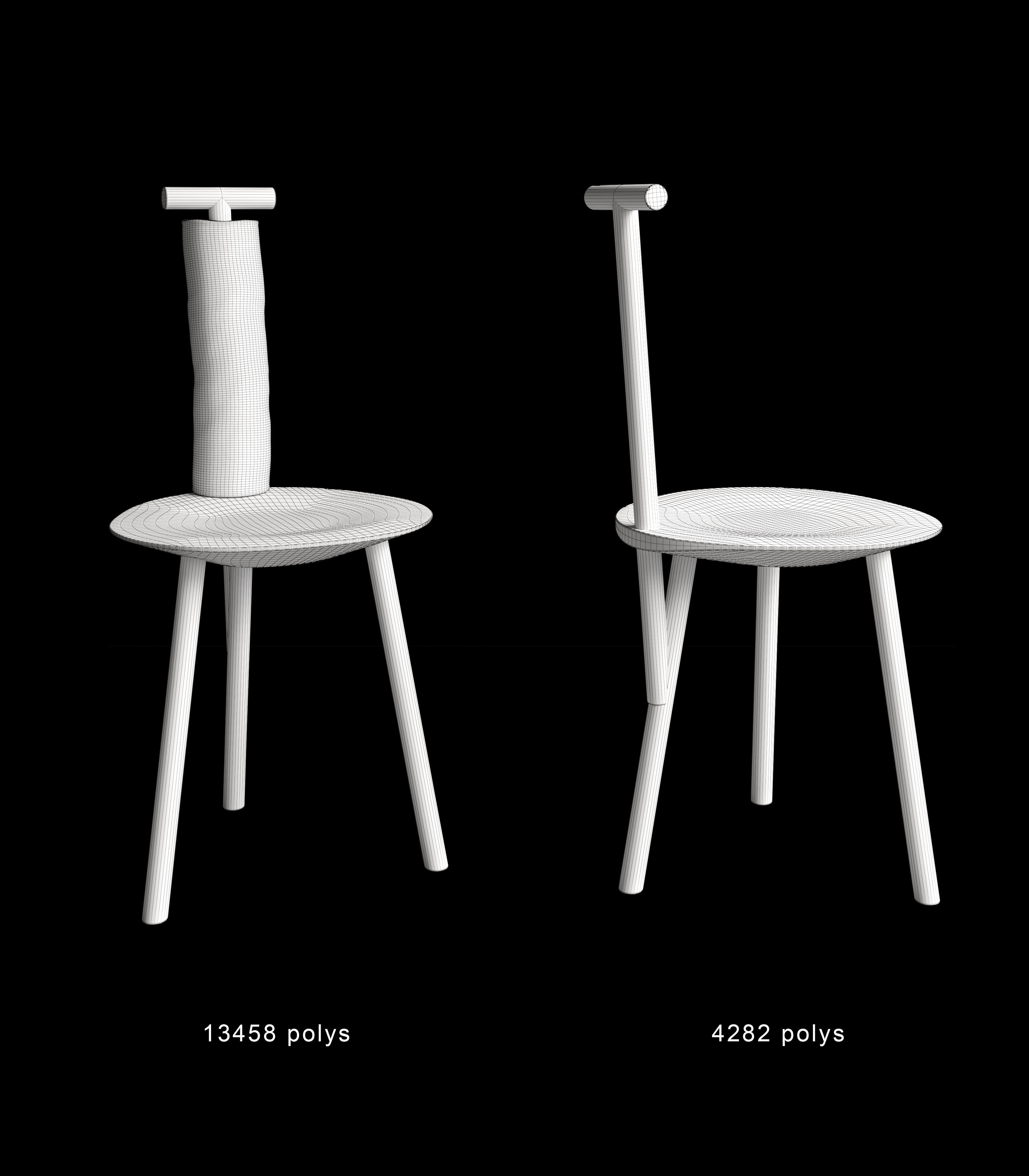 Spade chair - Faye Toogood - PLEASE WAIT to be SEATED 3D model_5