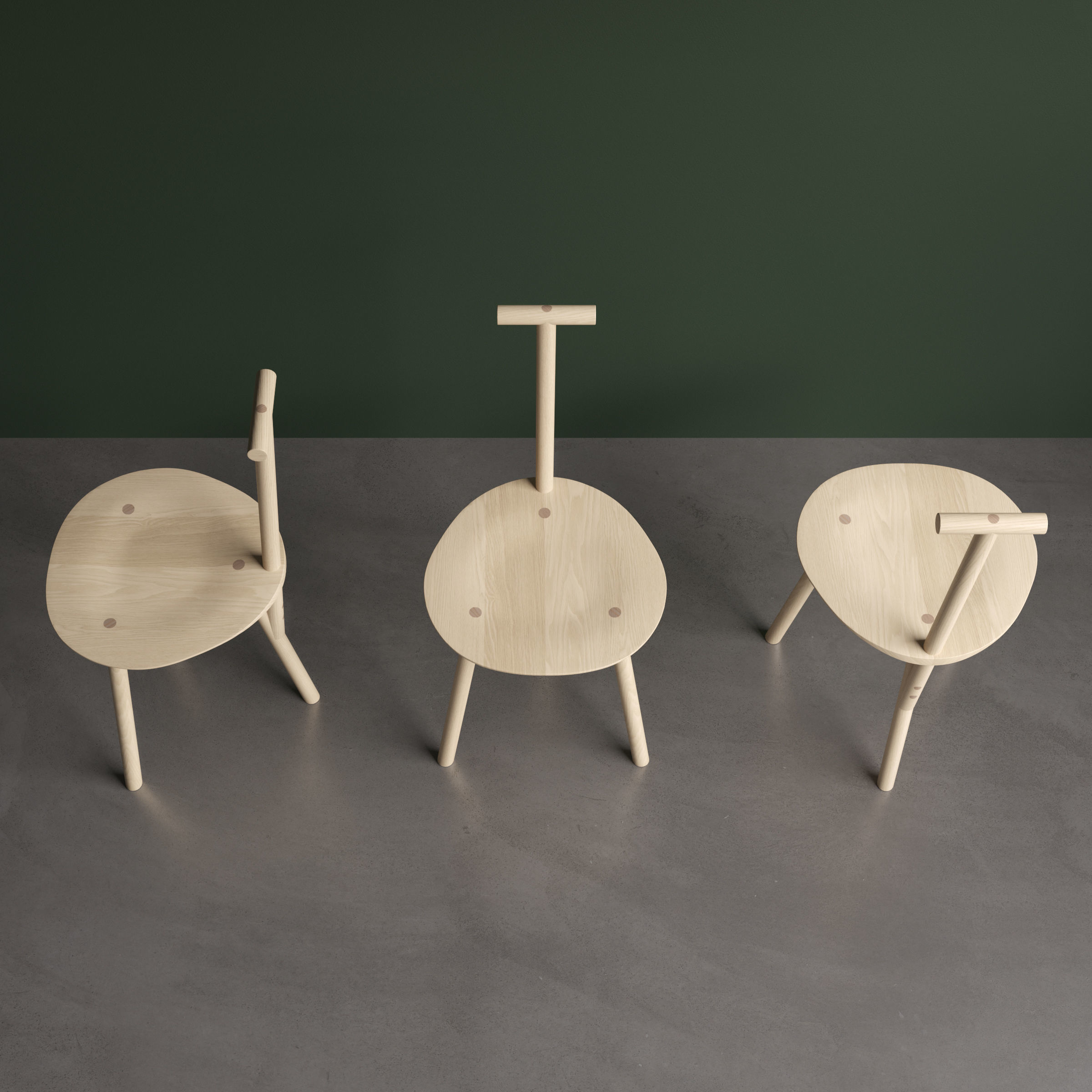 Spade chair - Faye Toogood - PLEASE WAIT to be SEATED 3D model_4