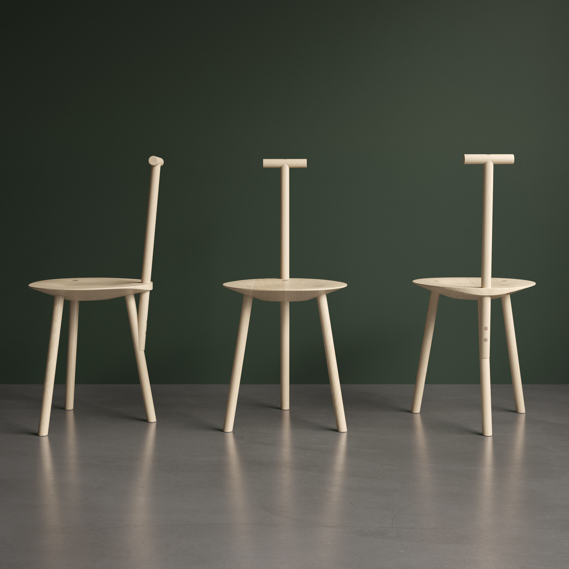 Spade chair - Faye Toogood - PLEASE WAIT to be SEATED 3D model_3