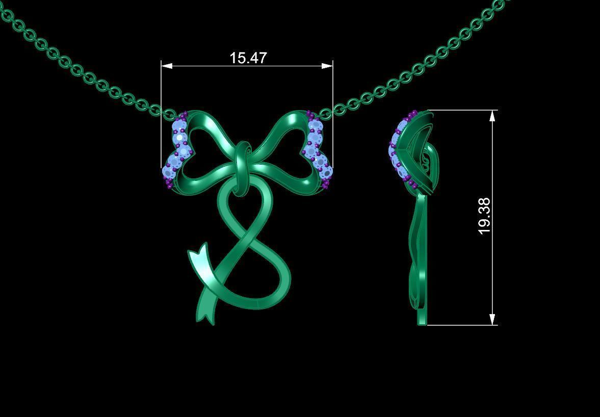 Alphabet S Pendant  3D print model_3