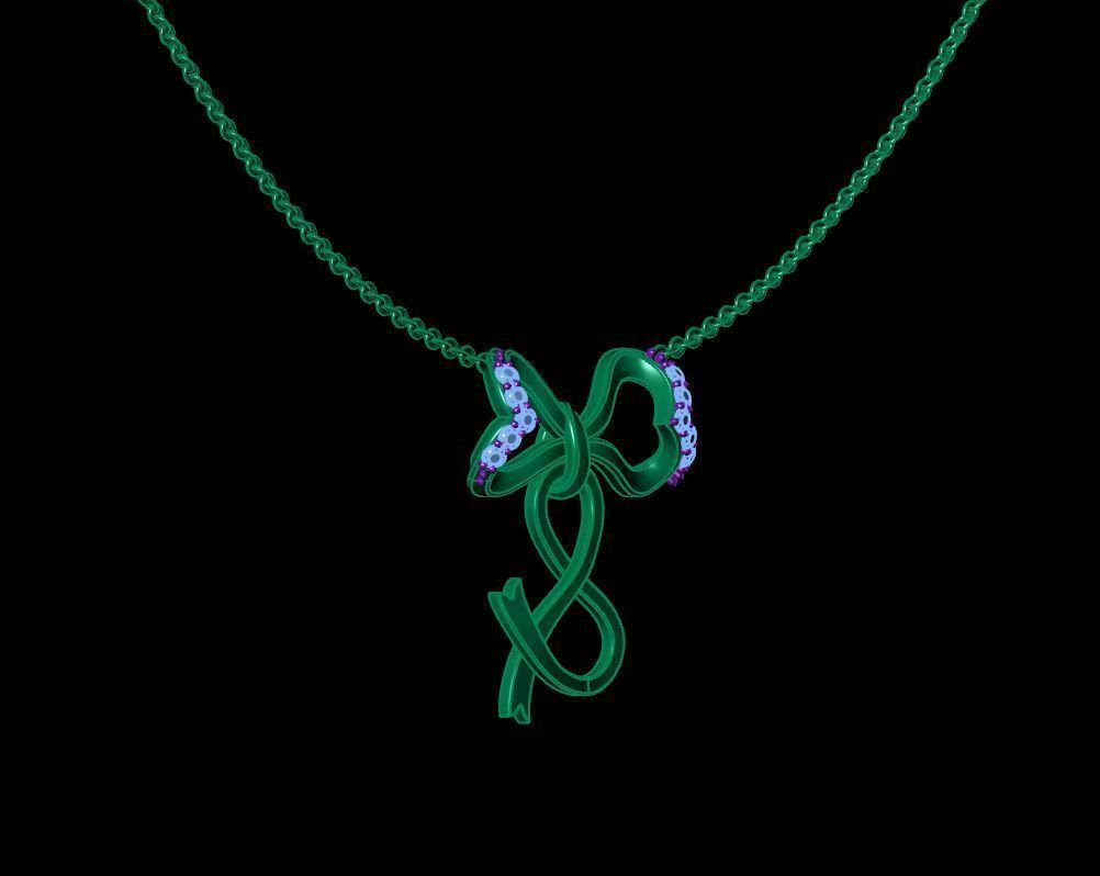 Alphabet S Pendant  3D print model_5