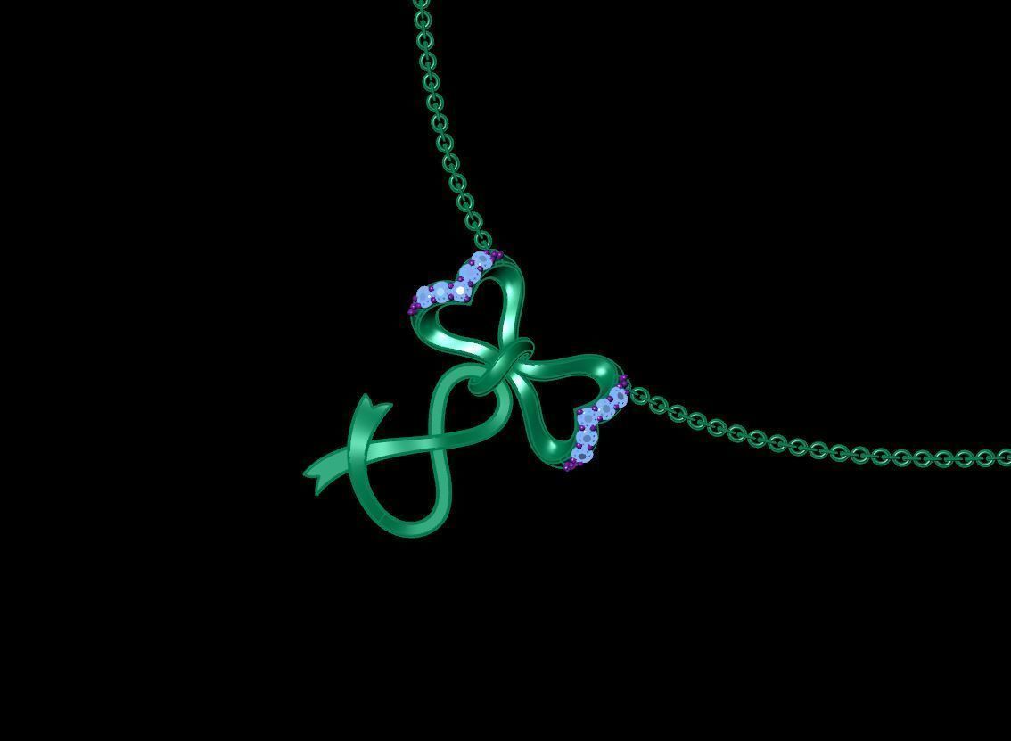 Alphabet S Pendant  3D print model_4