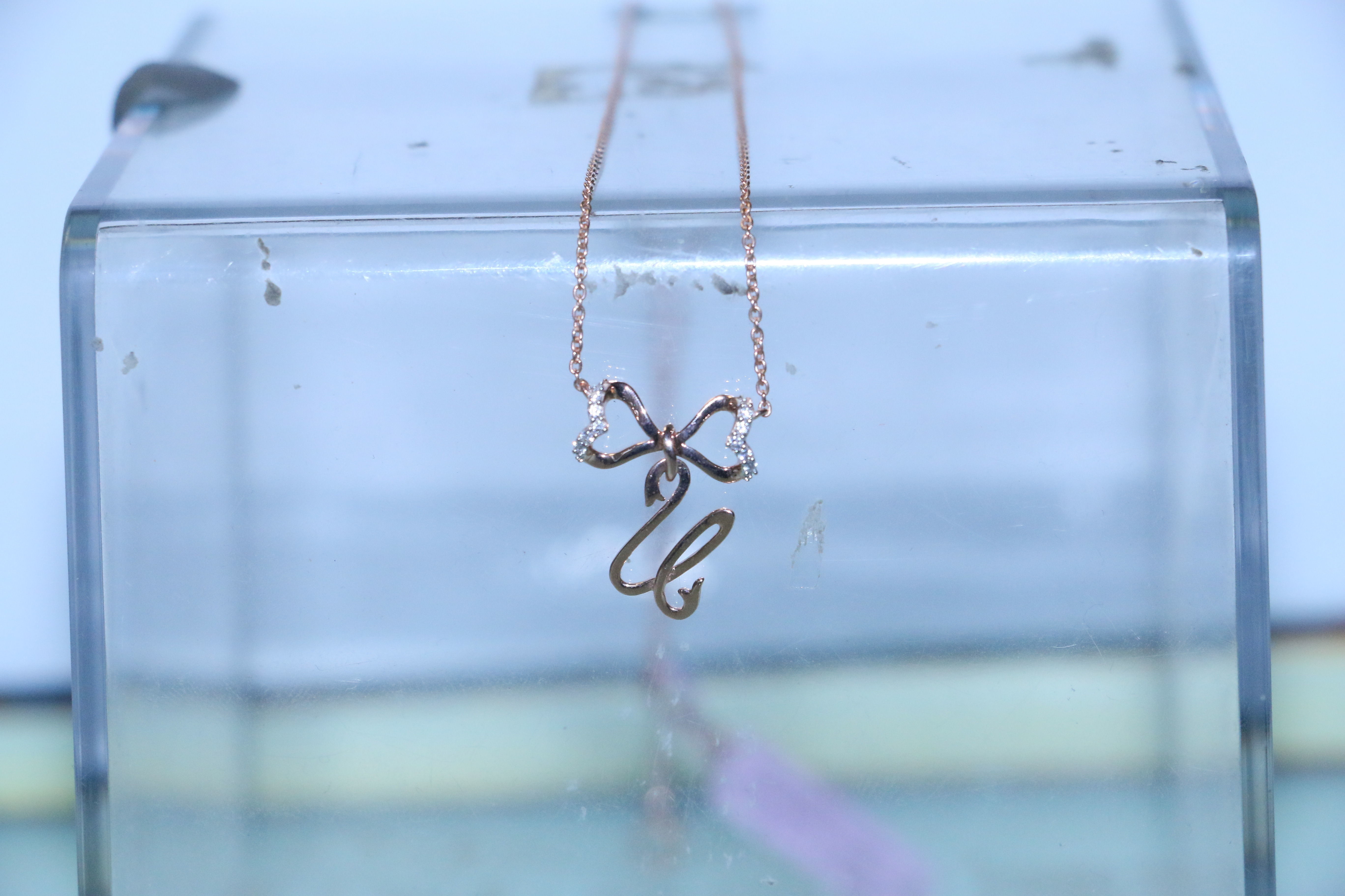 Alphabet U Pendant 3D print model_5