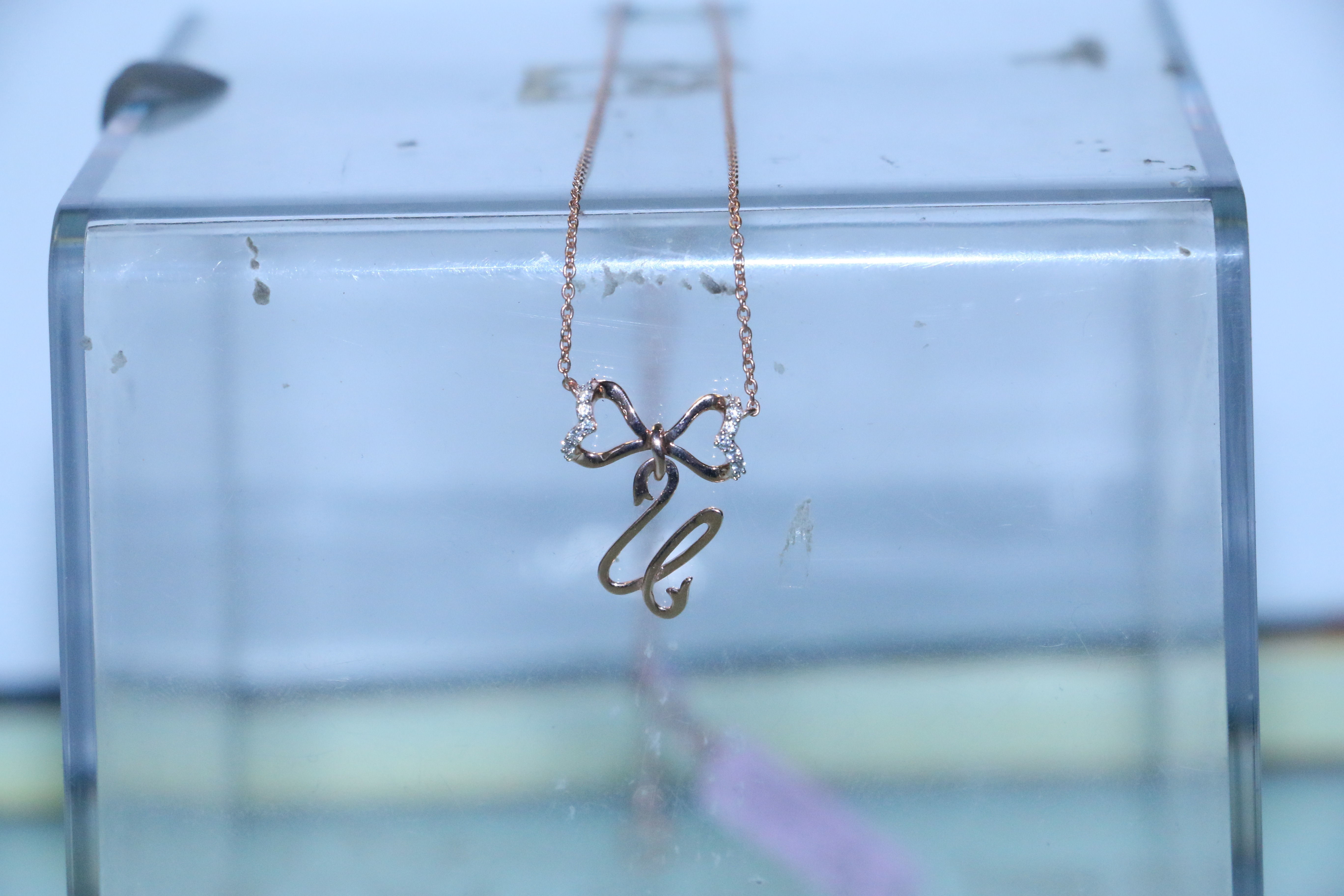 Alphabet U Pendant 3D print model_6