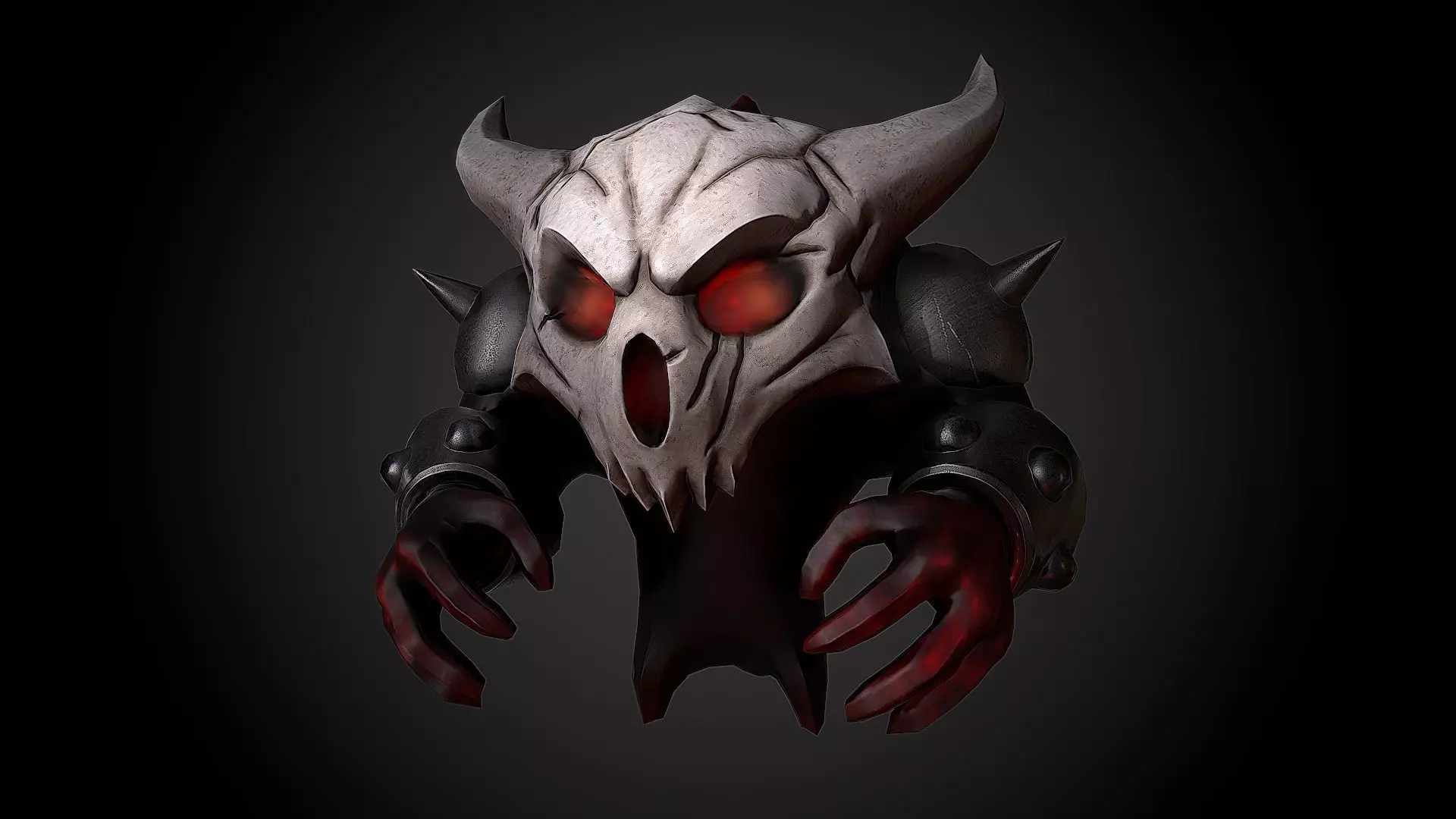 Demos - the pumpkins eater Low-poly 3D model