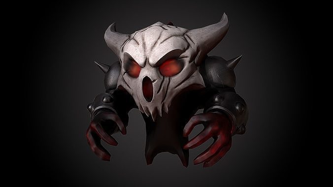 Demos - the pumpkins eater Low-poly 3D model