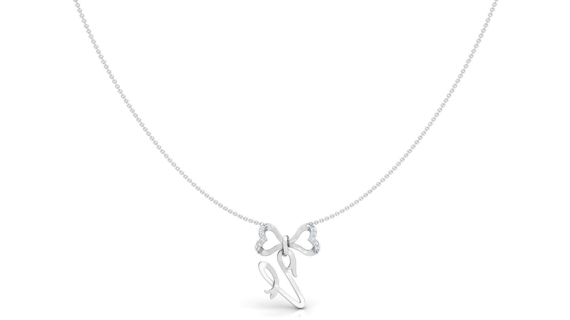 Alphabet V Pendant 3D print model_1