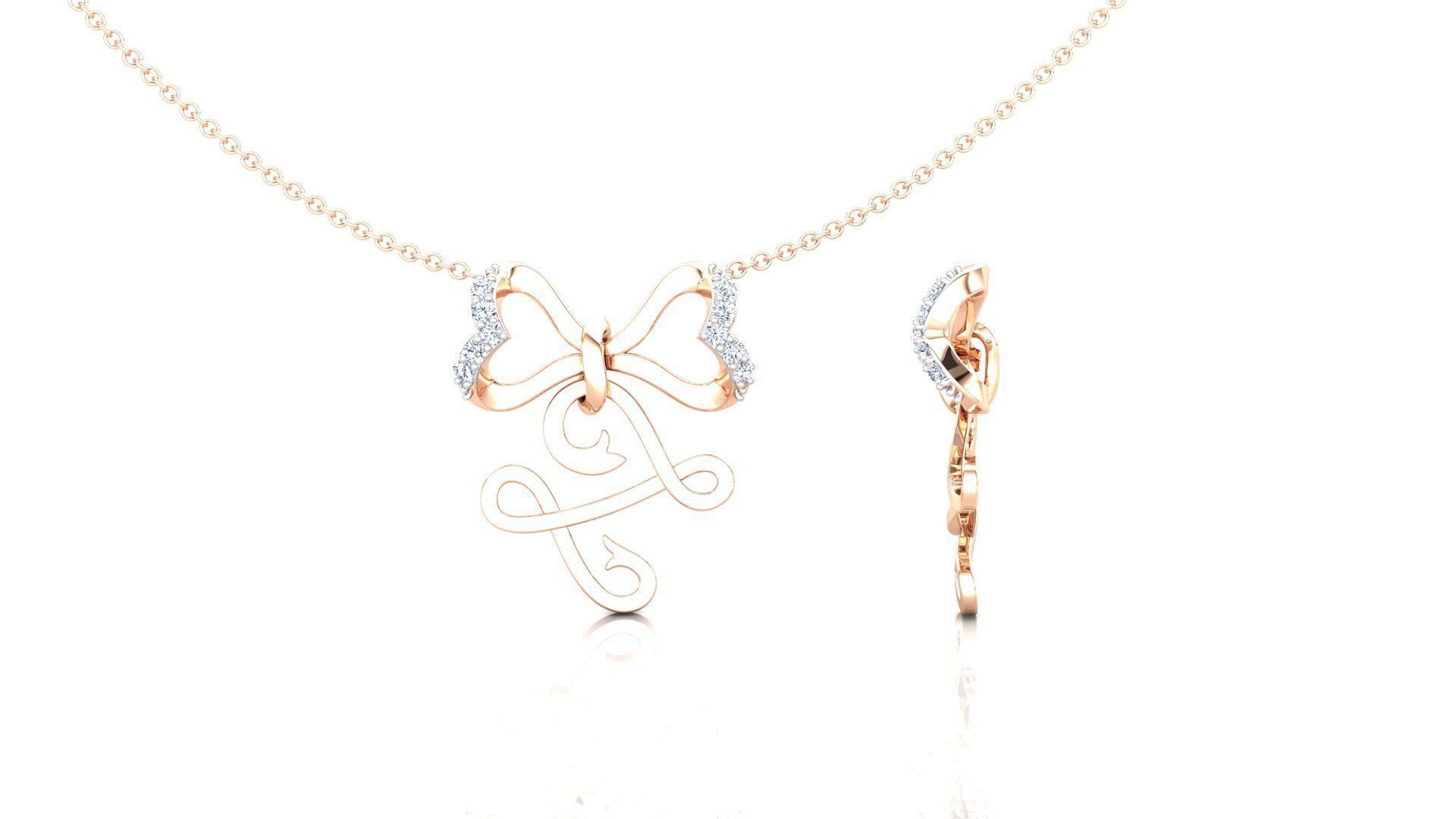 Alphabet Z Pendant 3D print model_3