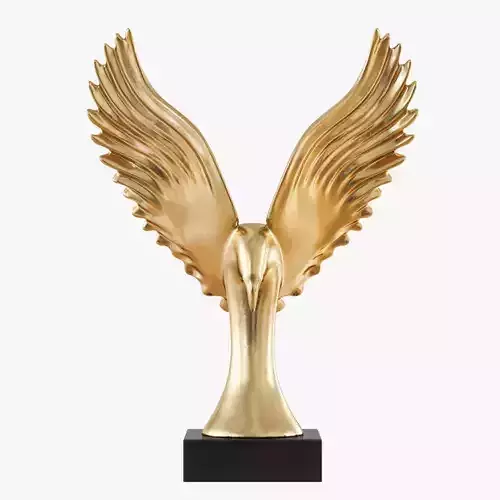Figurine Gold Eagle Wing