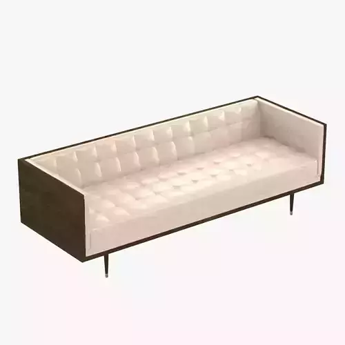 DE LA ESPADA Box Sofa Large - Walnut 3D model