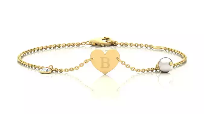 Alphabet B Bracelet